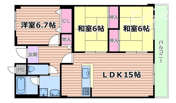 ロフティー王子の物件間取画像